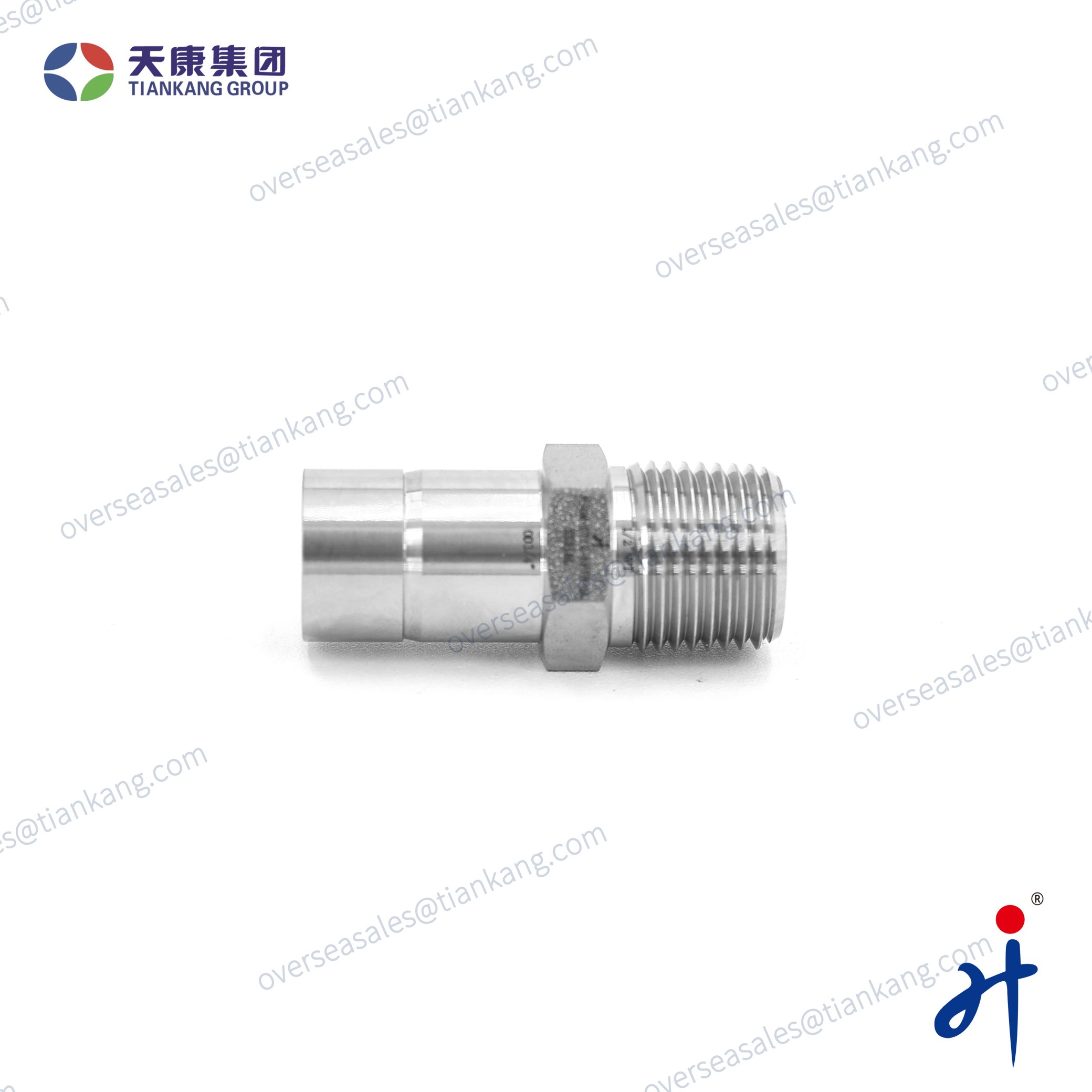 Adaptadores macho de acero inoxidable Tiankang Hongji para tubos - tiankanginternacional