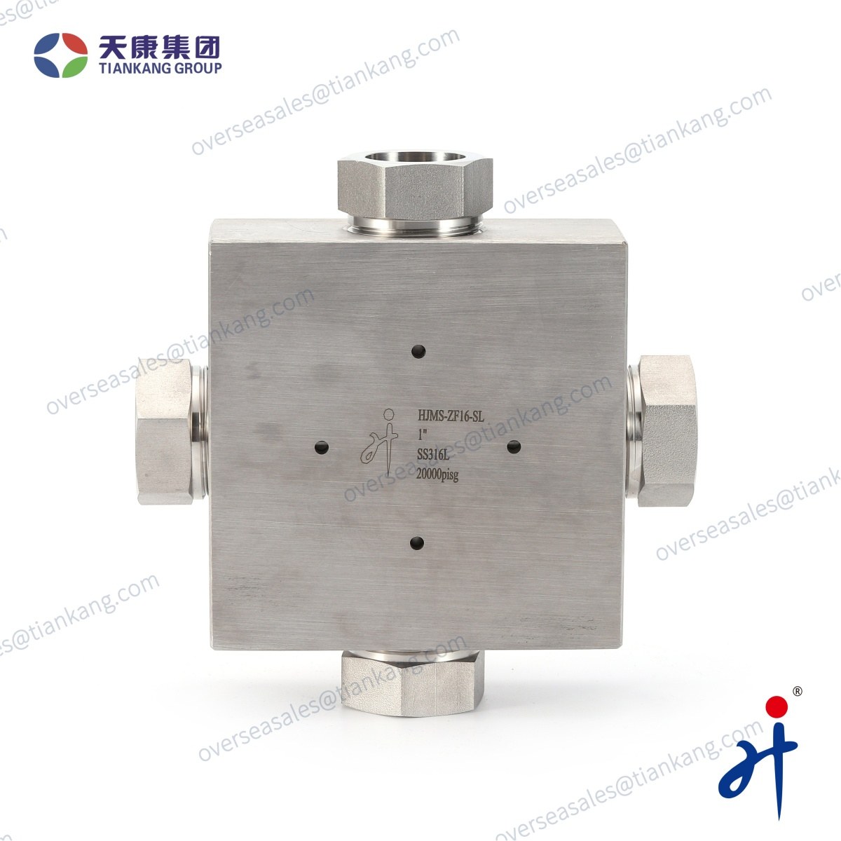 Accesorio de tubo transversal de ultra alta presión TianKang HongJi | 20000 psi - tiankanginternacional